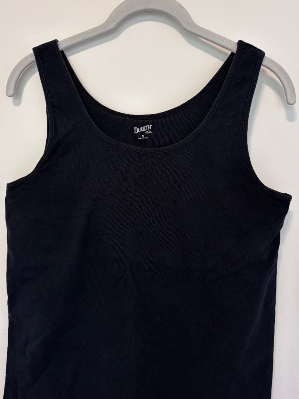 Duluth Trading Company No-Yank Shelf Bra Tank in Black - Medium